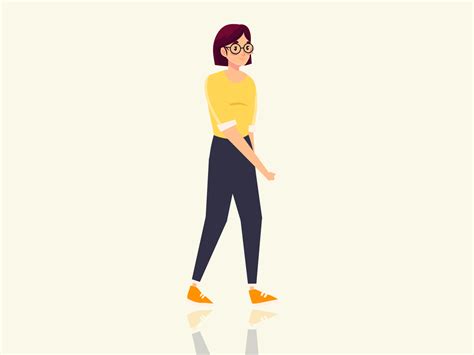 walking cartoon gif